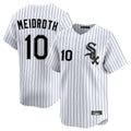 C.White Sox #10 Chase Meidroth Player White Stripe Limited Home Gdoa Stitched Jerseys
