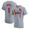 St. Louis Cardinals #1 Ozzie Smith Player Gray Home Limited Elite Fdoa Stitched Jerseys