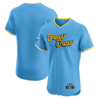 M.Brewers ## Brewers Blank Player Light Blue City Connect Home Limited Elite Fdoa Stitched Jerseys