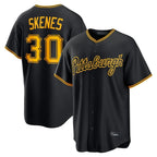 P.Pirates #30 Paul Skenes Player Black Home Game Fdoa Stitched Jerseys