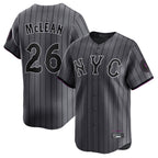 NY.Mets #26 Nolan McLean Player Gray City Connect Limited Fdoa Stitched Jerseys