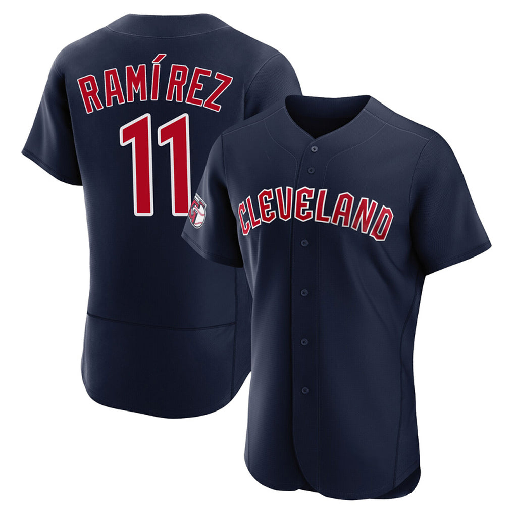 C.Guardians #11 Jose Ramirez Player Navy Limited Elite Home Gdoa Stitched Jerseys