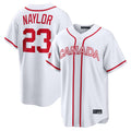 C.Guardians #23 Bo Naylor Player White World Classic Home Game Gdoa Stitched Jerseys