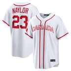 C.Guardians #23 Bo Naylor Player White World Classic Home Game Gdoa Stitched Jerseys