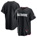 B.Orioles ## Orioles Blank Player Black City Connect Home Game Gdoa Stitched Jerseys