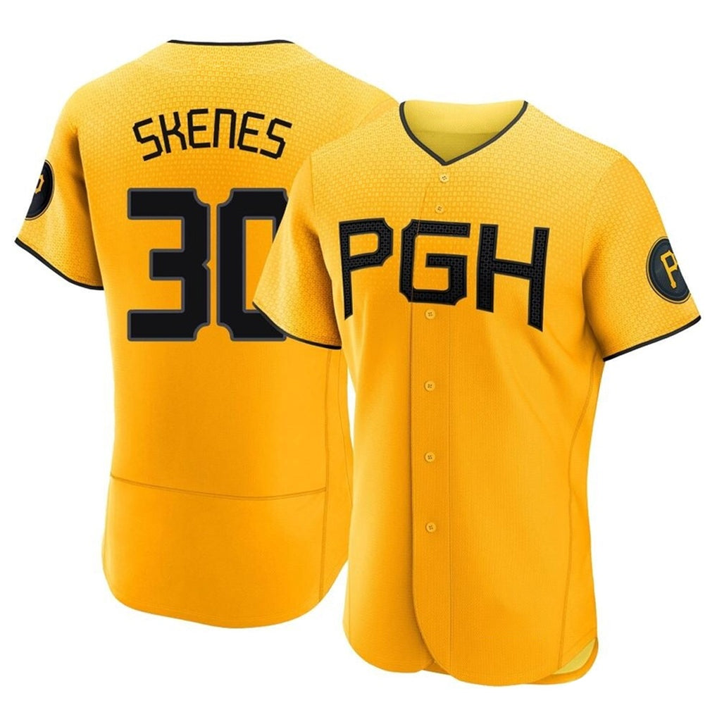 P.Pirates #30 Paul Skenes Player Gold City Connect Home Limited Elite Fdoa Stitched Jerseys