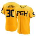 P.Pirates #30 Paul Skenes Player Gold City Connect Home Limited Elite Fdoa Stitched Jerseys