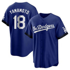 LA.Dodgers #18 Yoshinobu Yamamoto Player Royal City Connect Home Game Fdoa Stitched Jerseys