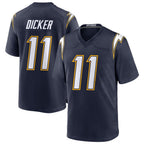 LA.Chargers #11 Cameron Dicker Player Navy Alternate Home Game Gdoa Stitched Jerseys