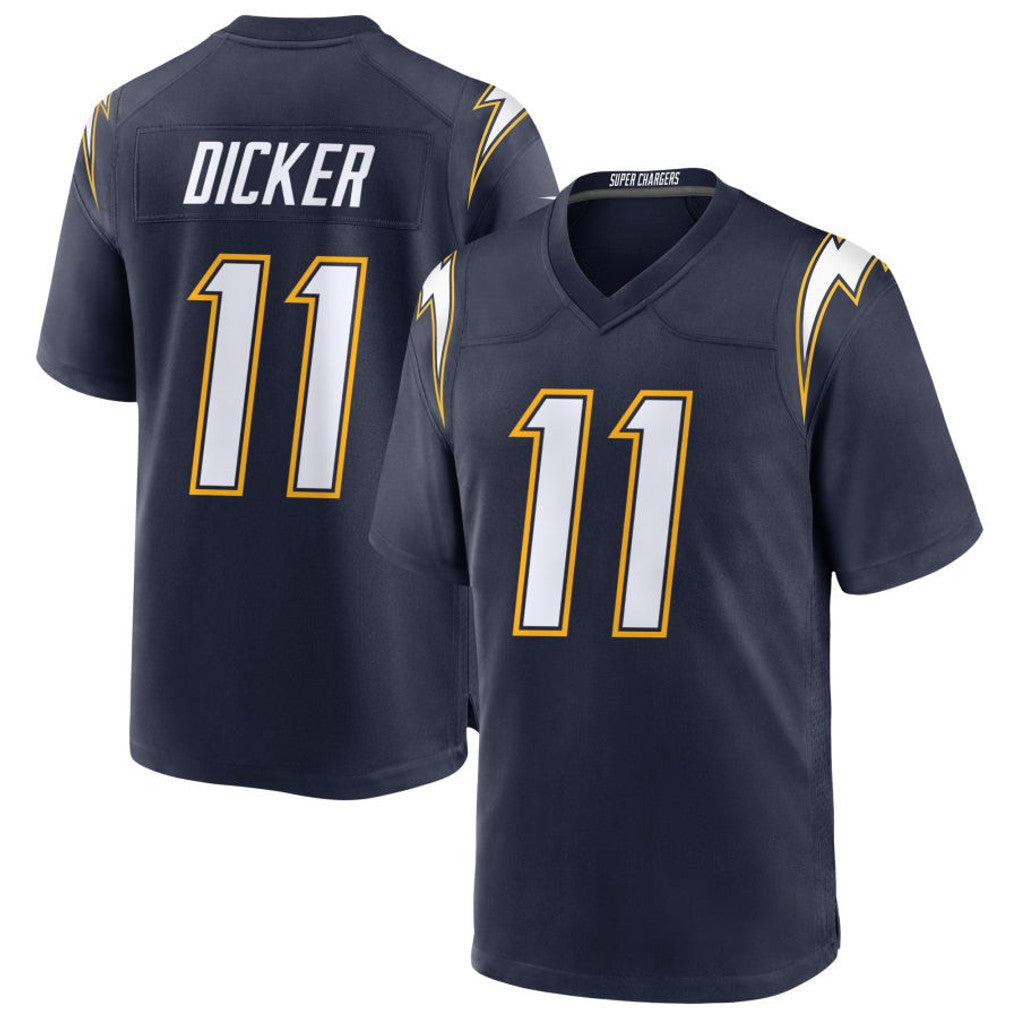 LA.Chargers #11 Cameron Dicker Player Navy Alternate Home Game Gdoa Stitched Jerseys