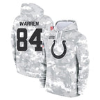 IN.Colts #84 Tyler Warren Player Arctic Camo Salute to Service Hoodies Limited Game Gdoa Stitched Jerseys