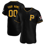 Custom P.Pirates Black Alternate Limited Elite Home Game Any Name & Number Gdoa Stitched Jerseys