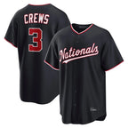 W.Nationals #3 Dylan Crews Player Navy Game Fdoa Stitched Jerseys