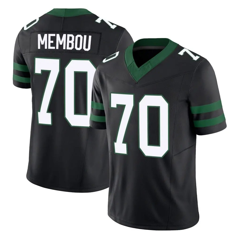 NY.Jets #70 Armand Membou Player Black Limited Legacy Vapor F.U.S.E. Home Game Gdoa Stitched Jerseys