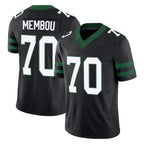 NY.Jets #70 Armand Membou Player Black Limited Legacy Vapor F.U.S.E. Home Game Gdoa Stitched Jerseys