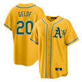 Athletics #20 Zack Gelof Player Gold Alternate Home Game Gdoa Stitched Jerseys