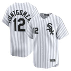 C.White Sox #12 Colson Montgomery Player White Stripe Limited Home Gdoa Stitched Jerseys