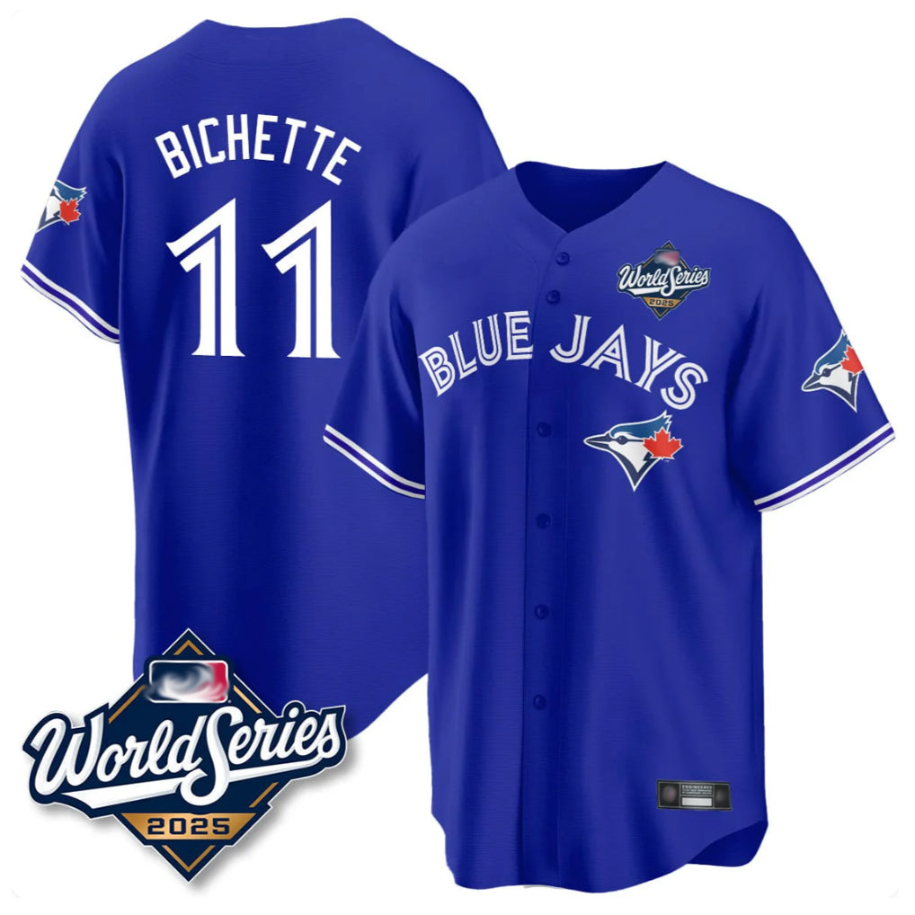 T.Blue Jays #11 Bo Bichette Player Blue 2025 World Series Rush Limited Fdoa Stitched Jerseys