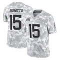 D.Broncos #15 Nik Bonitto Player Arctic Camo Salute To Service Limited Ddoa Stitched Jerseys