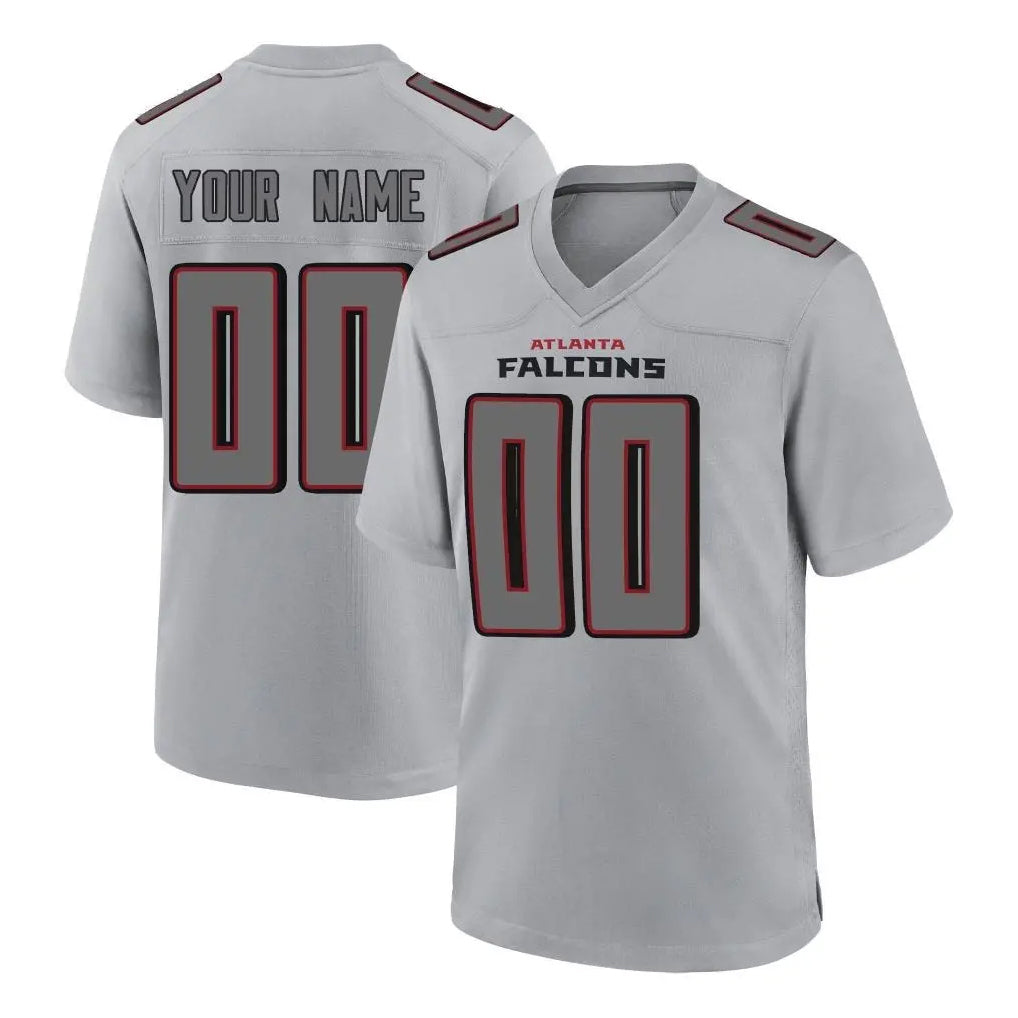Custom A.Falcons Gray Fashion Home Game Any Name & Numbers Gdoa Stitched Jerseys