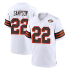 C.Browns #22 Dylan Sampson Player White Alternate Home Game Gdoa Stitched Jerseys