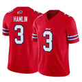 B.Bills #3 Damar Hamlin Player Red Vapor F.U.S.E. Jersey Limited Home Game Gdoa Stitched Jerseys