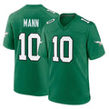 P.Eagles #10 Braden Mann Player Green Kelly Alternate Home Game Gdoa Stitched Jerseys