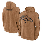 D.Broncos ## Broncos Blank Player Brown Salute to Service Hoodies Limited Game Gdoa Stitched Jerseys