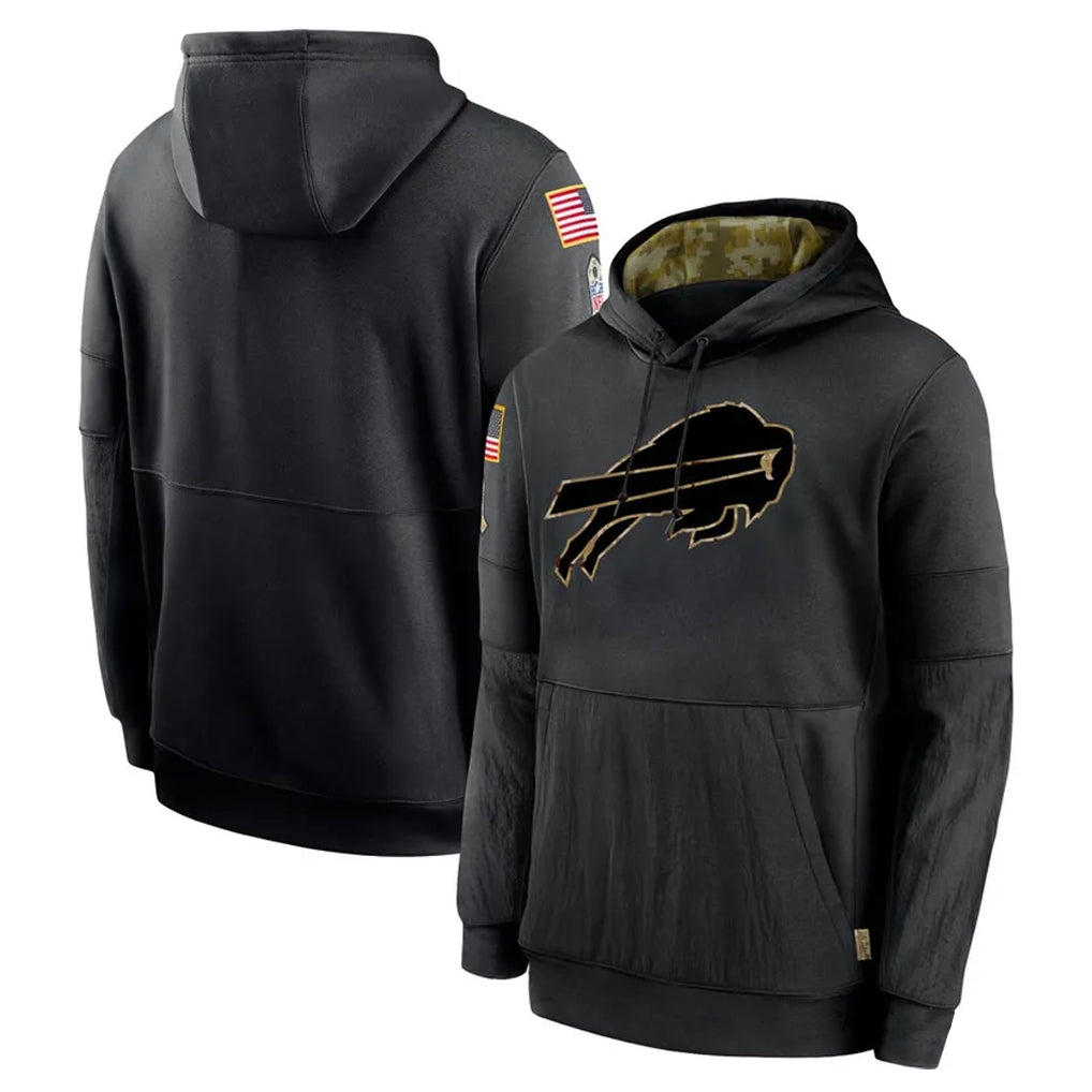 B.Bills ## Bills Blank Player Black Salute to Service Hoodies Hame Gdoa Stitched Jerseys