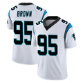 C.Panthers #95 Derrick Brown Player White Vapor Untouchable Limited Game Gdoa Stitched Jerseys