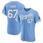 KC.Royals #67 Seth Lugo Player Light Blue Alt Limited Elite Home Gdoa Stitched Jerseys