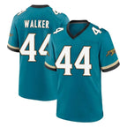 J.Jaguars #44 Travon Walker Player Teal Prowler Throwback Limited Home Game Gdoa Stitched Jerseys