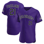 C.Rockies #21 Kyle Freeland Player Purple Limited Elite Home Gdoa Stitched Jerseys