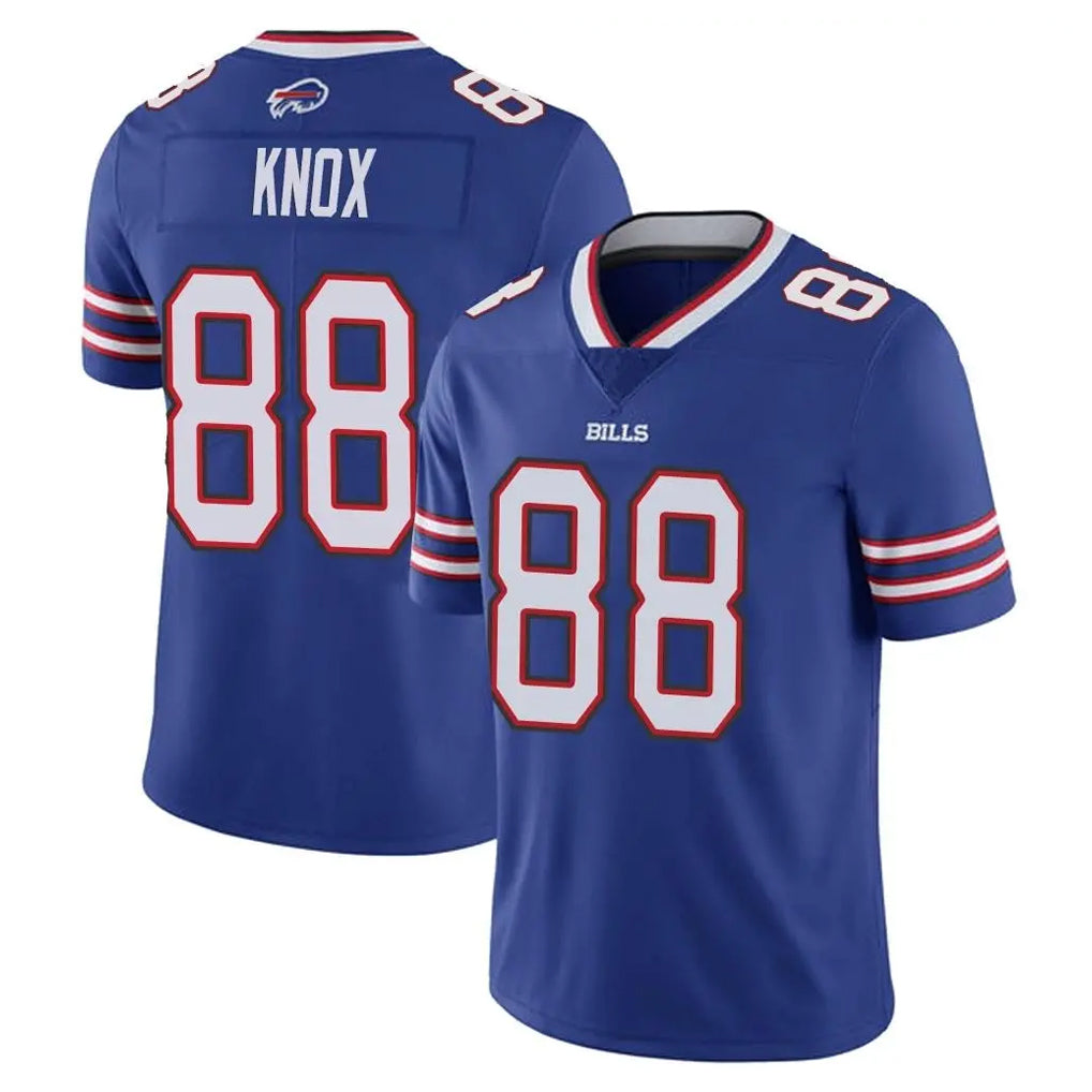 B.Bills #88 Dawson Knox Player Royal Vapor Untouchable Limited Gdoa Stitched Jerseys