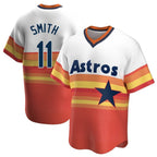 H.Astros #11 Cam Smith Player Rainbow Cooperstown Collection T-shirt Gdoa Stitched Jerseys