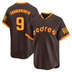 S.Diego Padres #9 Jake Cronenworth Player Brown Home Cooperstown Collection Replica Game Fdoa Stitched Jerseys