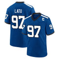 IN.Colts #97 Laiatu Latu Player Royal Alternate Indiana Nights Home Game Gdoa Stitched Jerseys