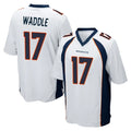 D.Broncos #17 Jaylen Waddle Player White Game Gdoa Stitched Jerseys