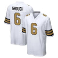 NO.Saints #6 Tyler Shough Player White Alternate Home Game Gdoa Stitched Jerseys