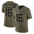 J.Jaguars #16 Trevor Lawrence Player Olive 2025 Salute To Service Limited Game Gdoa Stitched Jerseys