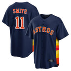 H.Astros #11 Cam Smith Player Navy Home Game Gdoa Stitched Jerseys