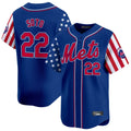 NY.Mets #22 Juan Soto Player Royal 2025 Independence Day Vapor Premier Limited  Fdoa Stitched Jerseys