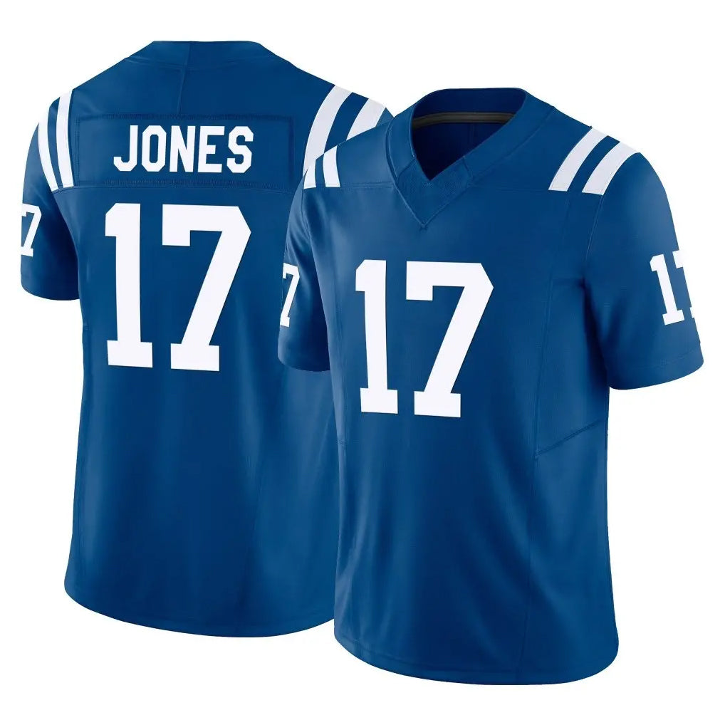 IN.Colts #17 Daniel Jones Player Royal Limited Vapor F.U.S.E. Home Game Gdoa Stitched Jerseys