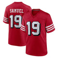 SF.49ers #19 Deebo Samuel Sr. Player Red Limited Alternate Home Game Gdoa Stitched Jerseys