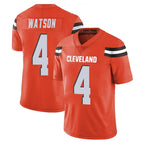 C.Browns #4 Deshaun Watson Player Orange Alternate Vapor Untouchable Limited Home Game Gdoa Stitched Jerseys
