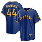 S.Mariners #44 Julio Rodriguez Player Royal City Connect Home Game Fdoa Stitched Jerseys