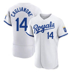 KC.Royals #14 Jac Caglianone Player White Limited Elite Home Game Gdoa Stitched Jerseys