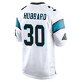 C.Panthers #30 Chuba Hubbard Player White Game Gdoa Stitched Jerseys