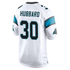 C.Panthers #30 Chuba Hubbard Player White Game Gdoa Stitched Jerseys