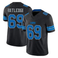 D.Lions #69 Tate Ratledge Player Black Alternate Vapor F.U.S.E. Limited Home Game Gdoa Stitched Jerseys